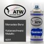 Preview: Mercedes-Benz, Kabaraschwarz Metallic, 9291: 400ml Sprühdose, von ATW Autoteile West.
